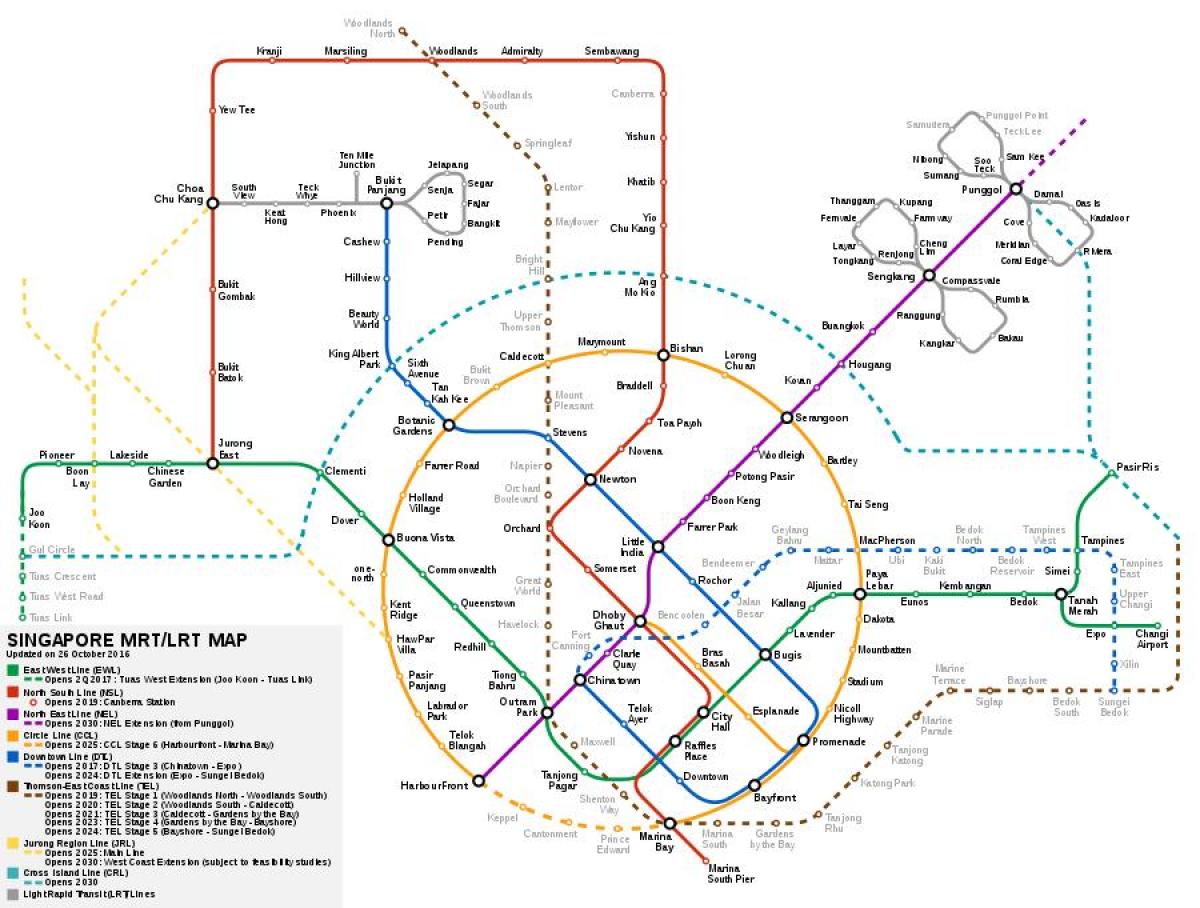 Singapore mrt-system map